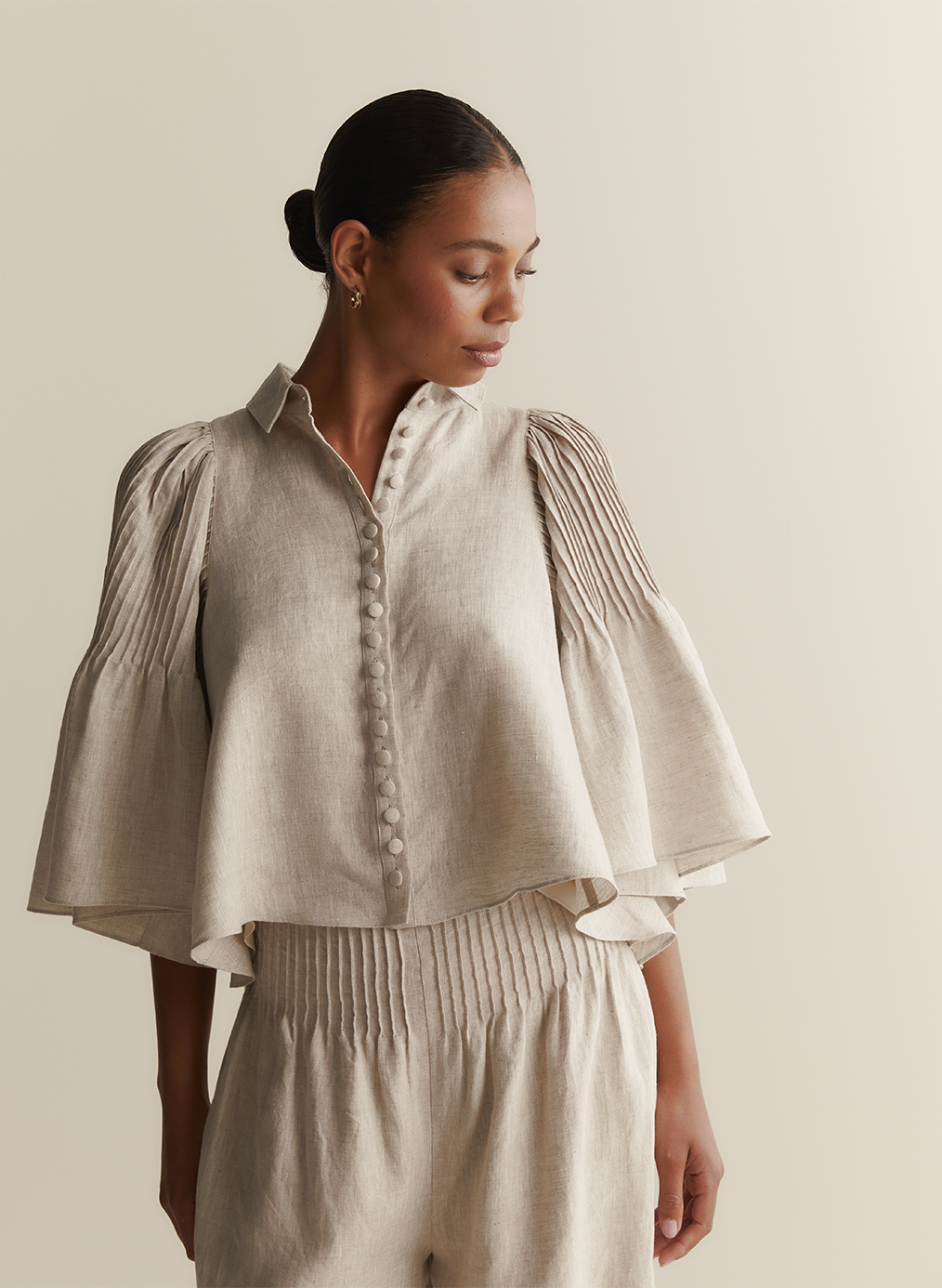 Elodie Linen Palazzo Pant | Flax