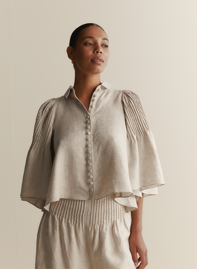 Elodie Linen Palazzo Pant | Flax