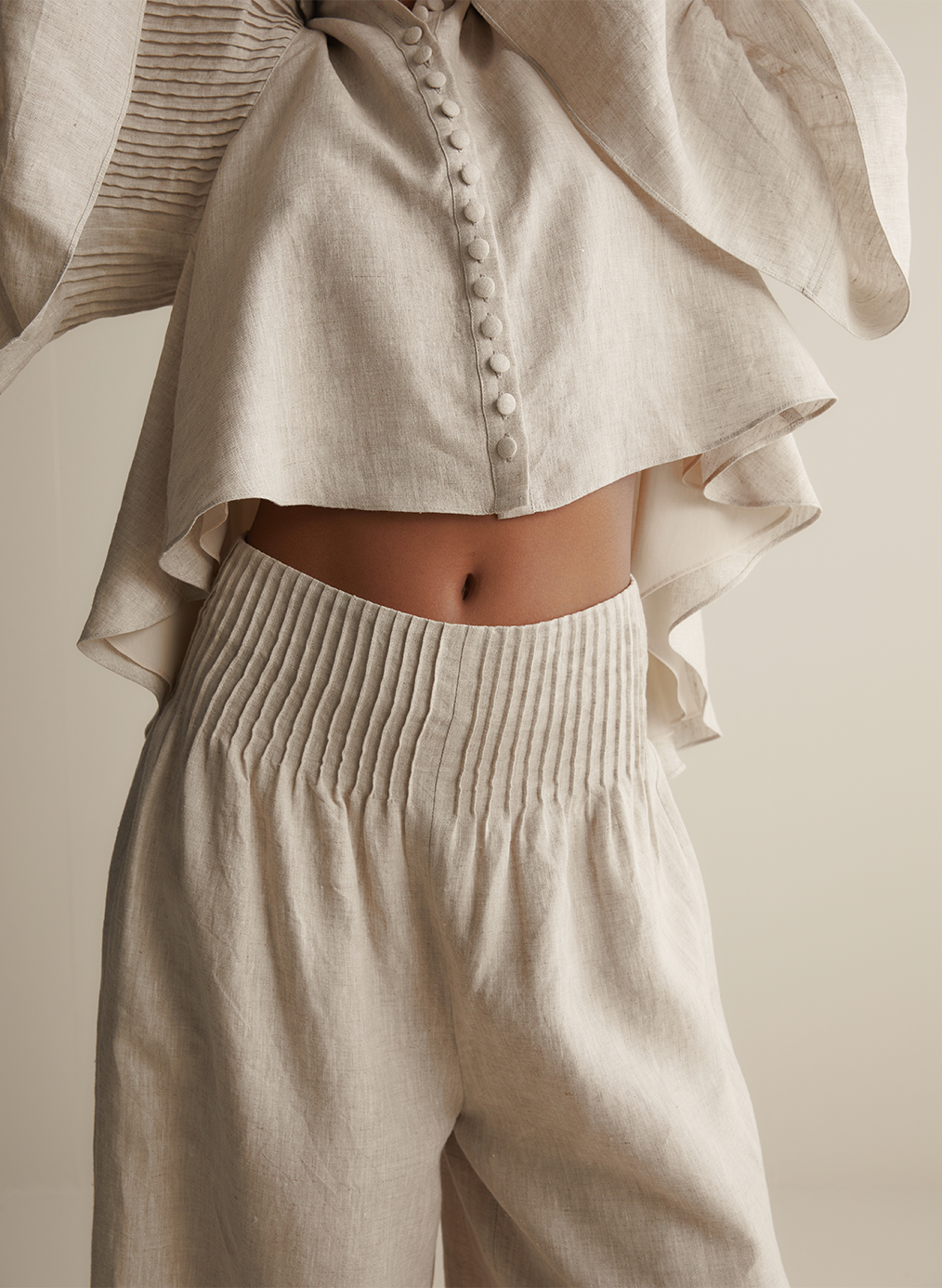 Elodie Linen Palazzo Pant | Flax