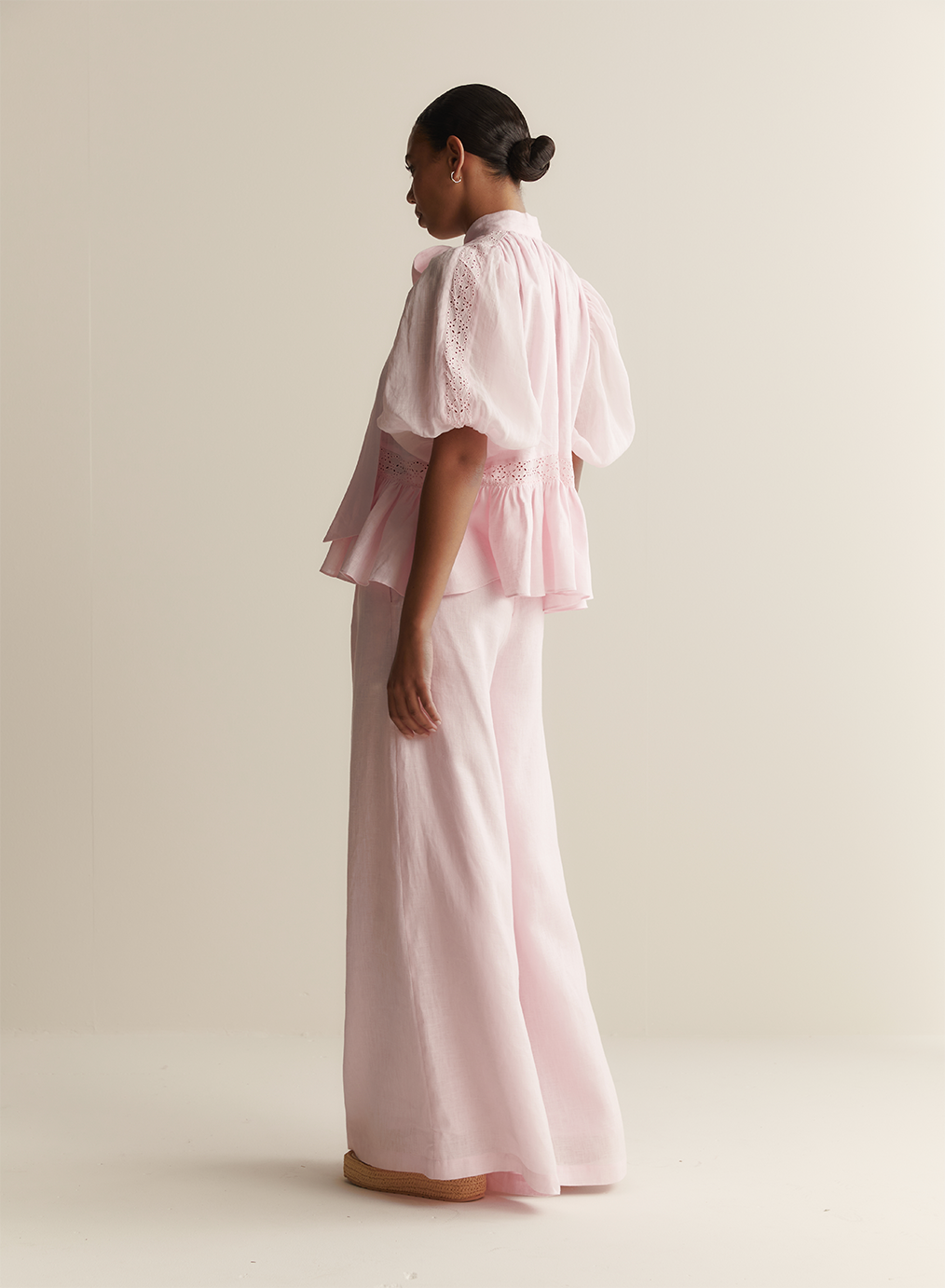 Emmie Linen Palazzo Pant | Blossom