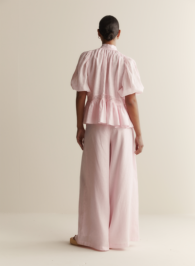 Emmie Linen Palazzo Pant | Blossom