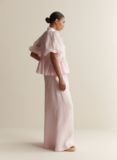 Emmie Linen Palazzo Pant | Blossom