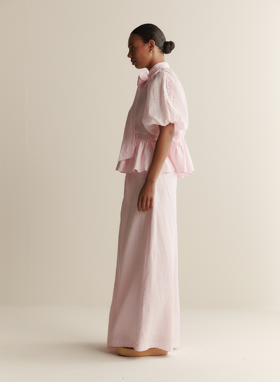 Emmie Linen Palazzo Pant | Blossom