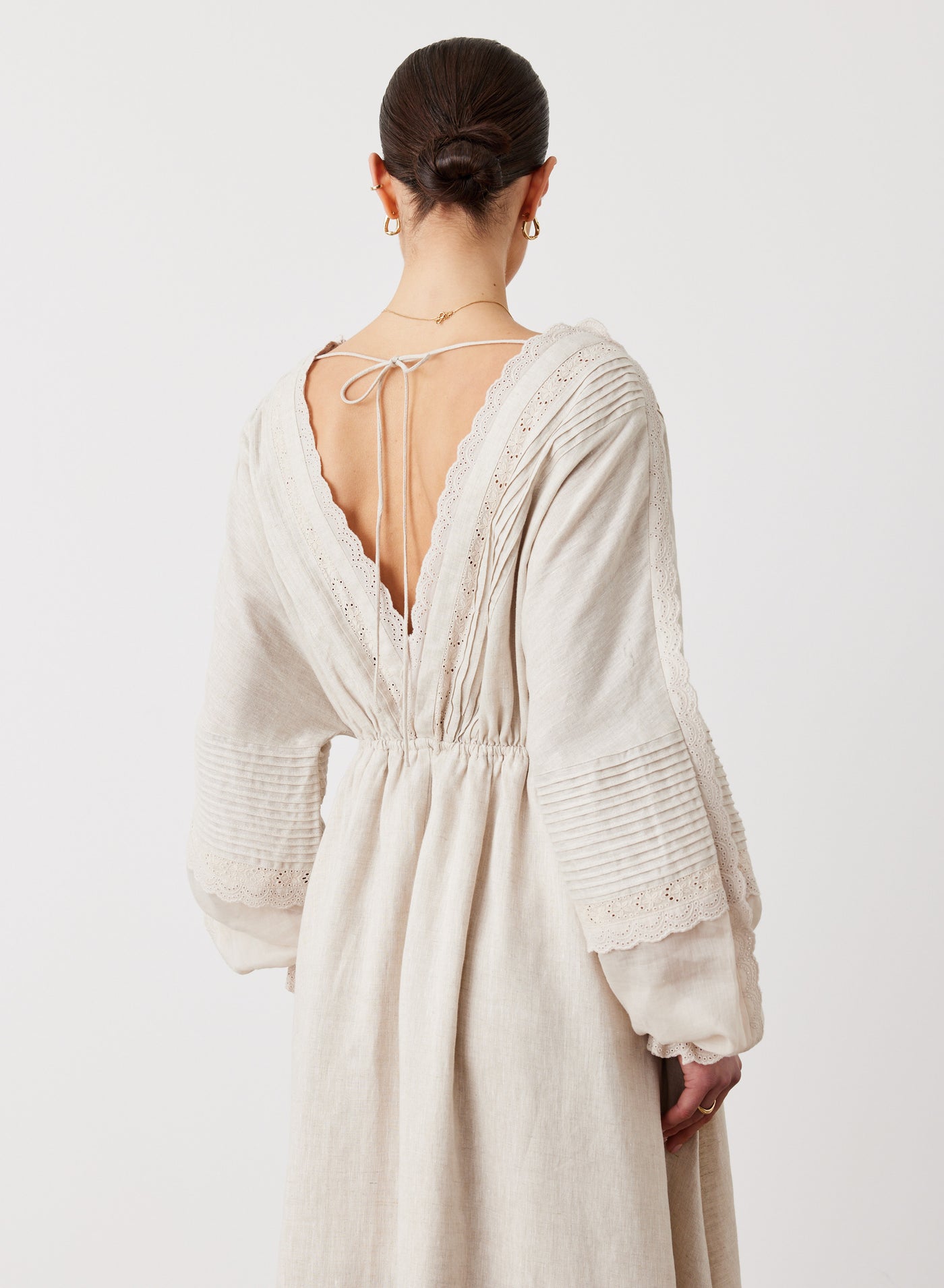 MELINDA 3.0 LINEN RAMIE MAXI DRESS | FLAX