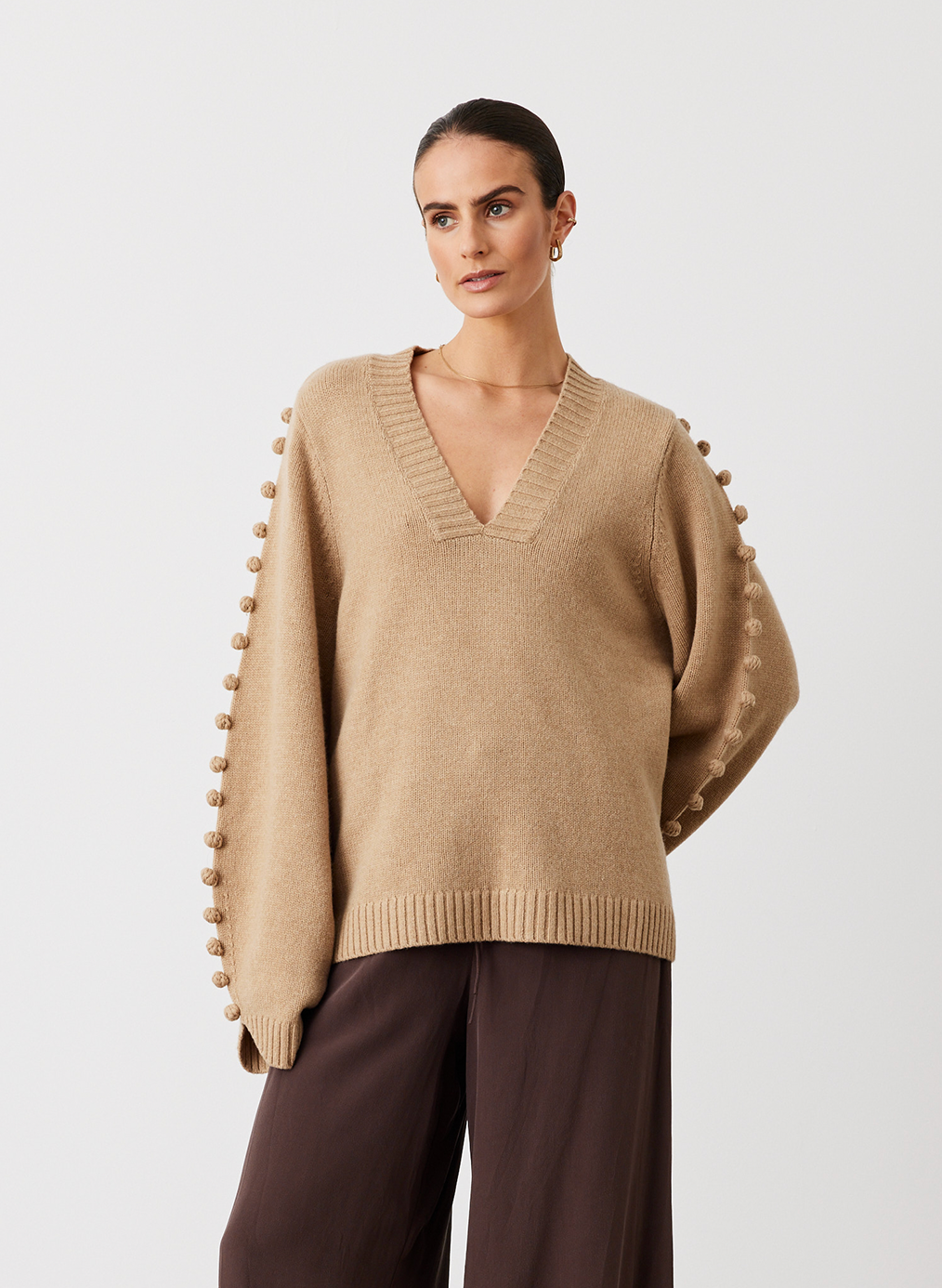 PAIGE WOOL KNIT | CAMEL