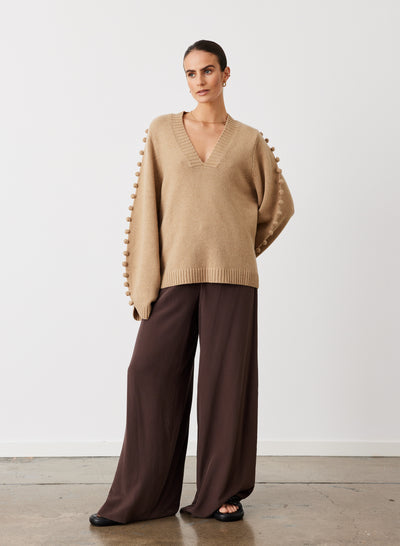 PAIGE WOOL KNIT | CAMEL