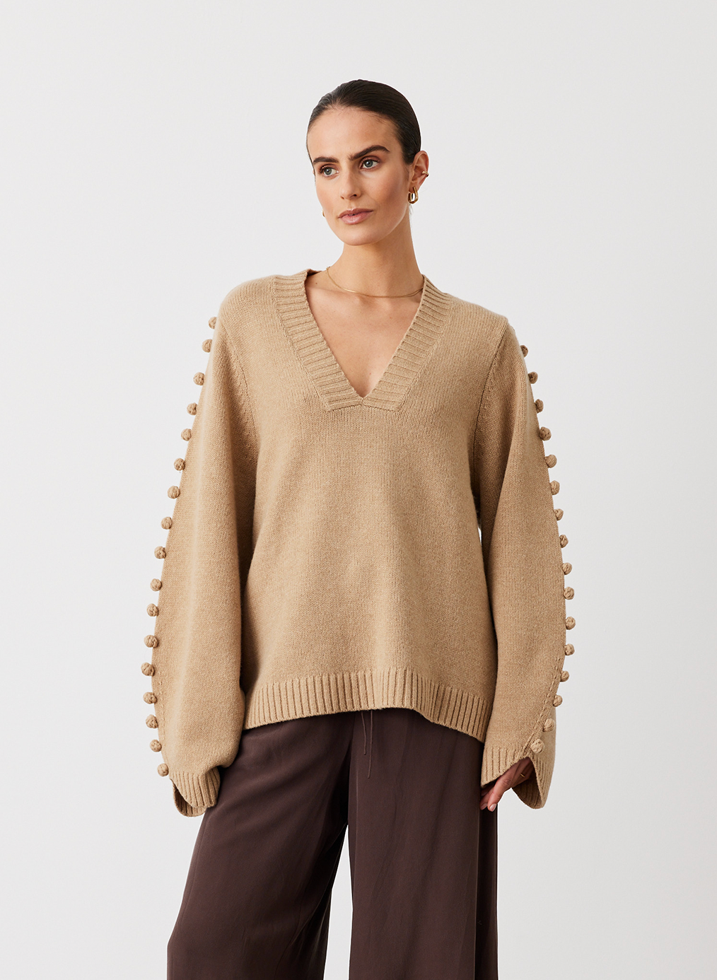 PAIGE WOOL KNIT | CAMEL