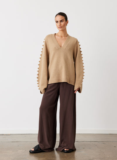 PAIGE WOOL KNIT | CAMEL