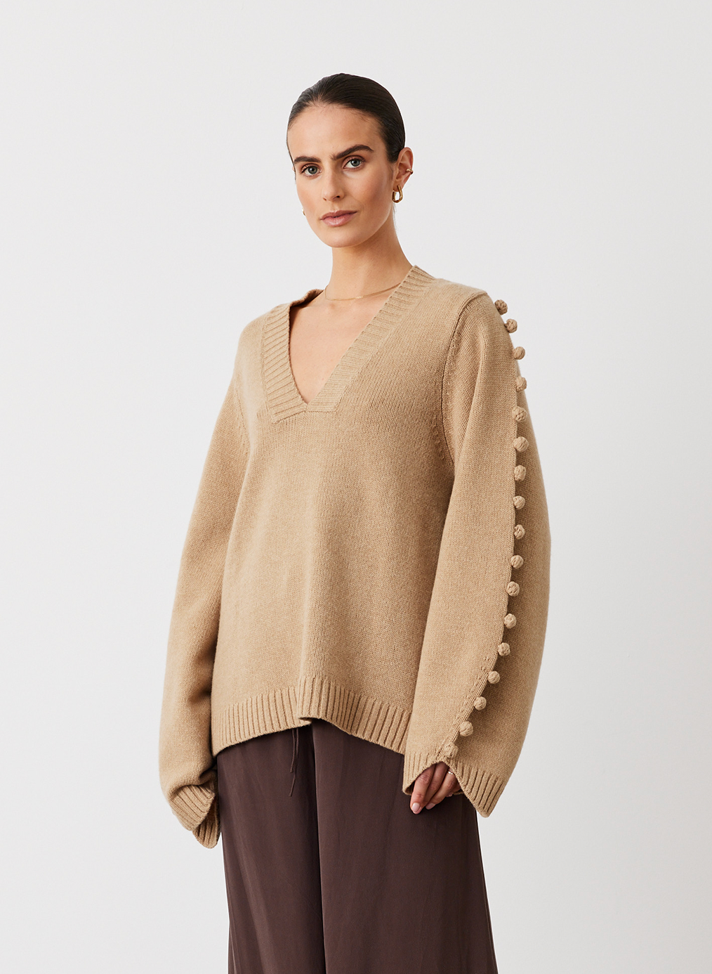 PAIGE WOOL KNIT | CAMEL