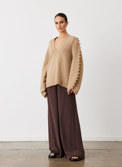 PAIGE WOOL KNIT | CAMEL