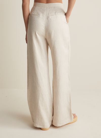 Lorna Linen Pant | Black