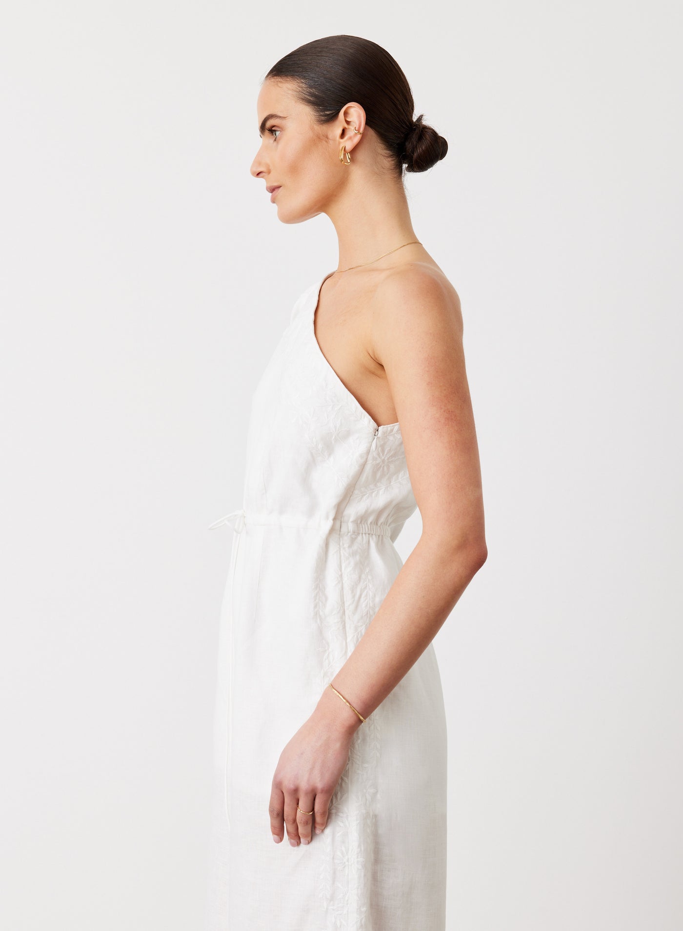 VALENTINA LINEN JUMPSUIT | CREAM