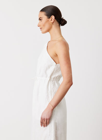 VALENTINA LINEN JUMPSUIT | CREAM
