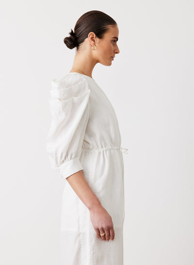 VALENTINA LINEN JUMPSUIT | CREAM