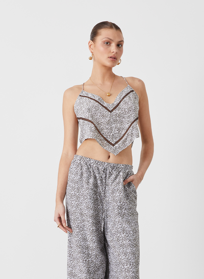 Whitley Silk Crop Camisole | Daisy