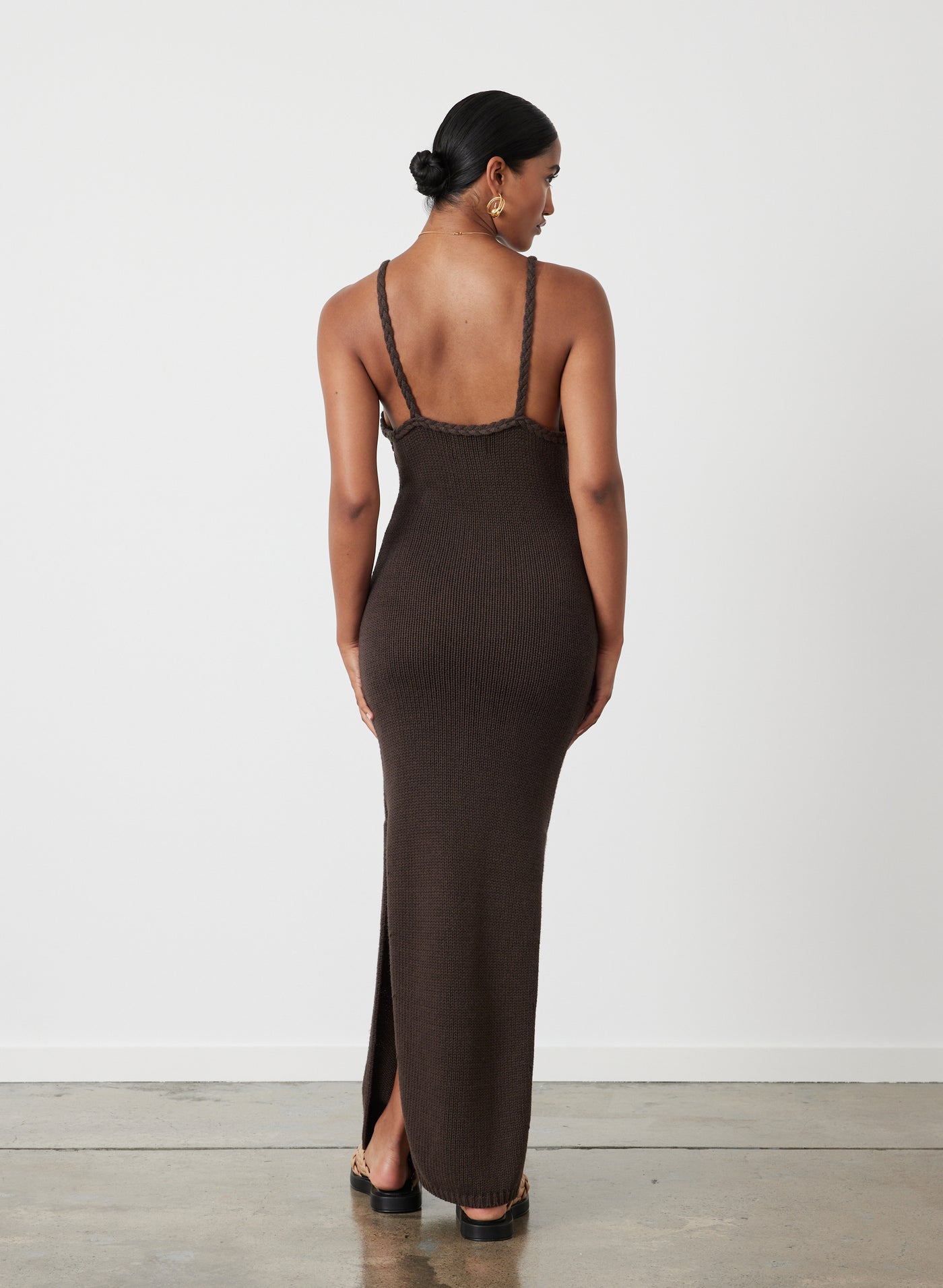 India Organic Cotton Cashmere Knit Maxi Dress