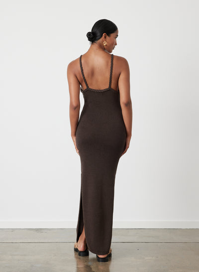 India Organic Cotton Cashmere Knit Maxi Dress
