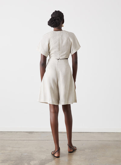 GWEN LINEN CROP TOP