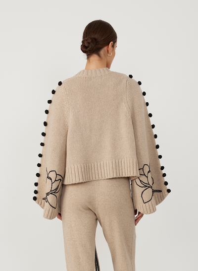 Adele Wool Embroidery Knit