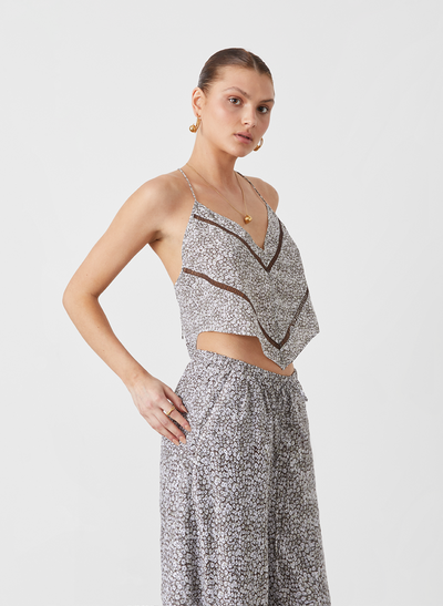 Whitley Silk Crop Camisole | Daisy
